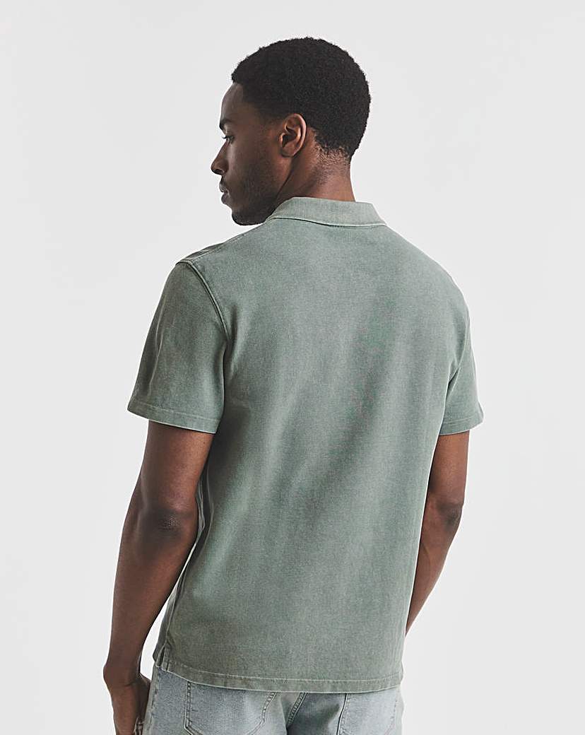 Union Garment Dyed Pique Polo