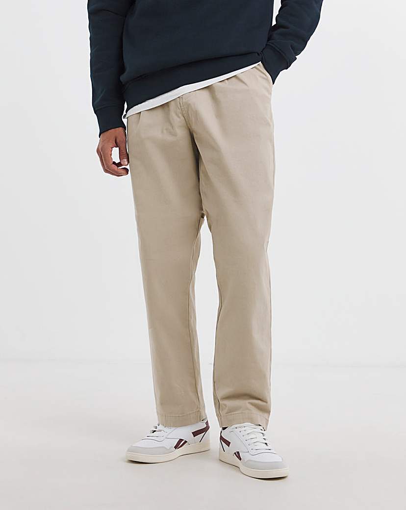 New In - Pleat Front Loose Tapered Fit Chino