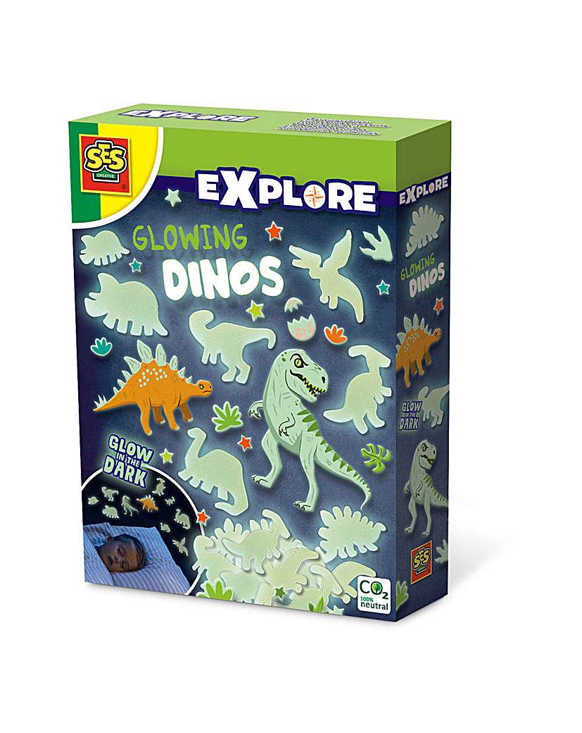 SES Glowing Dinos Decorative Stickers