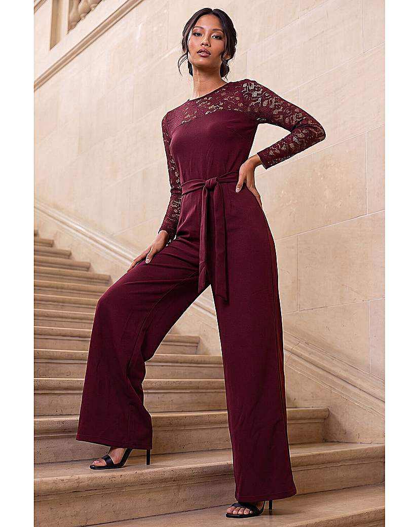 Roman Petite Contrast Stretch Jumpsuit