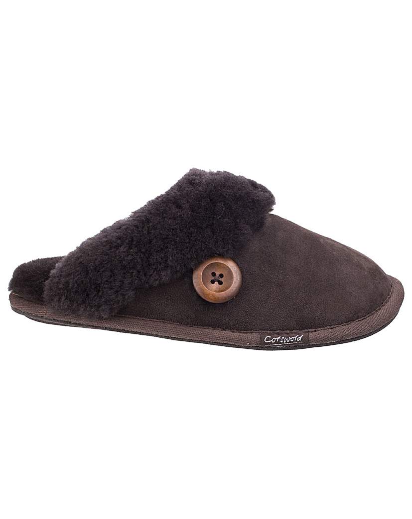Cotswold Lechlade Sheepskin Mule Slipper