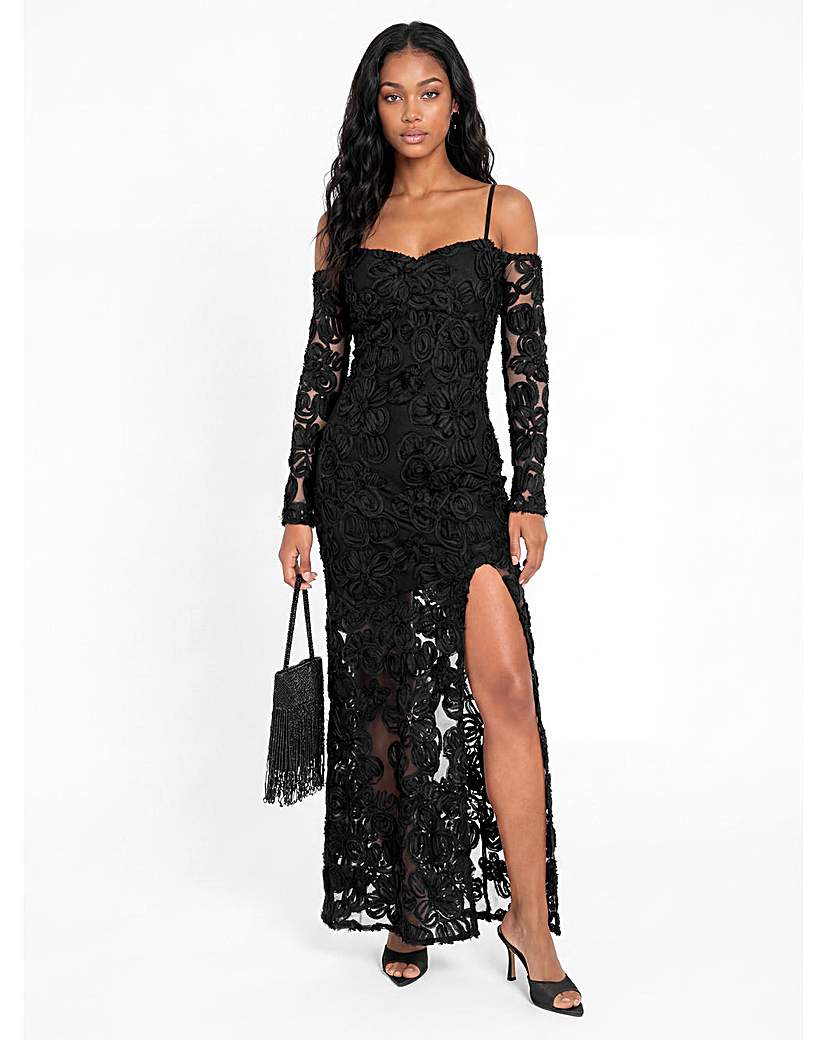 Maya Deluxe Textured Maxi Dress