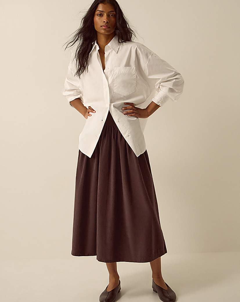 Monsoon Jenny Corduroy Midi Skirt