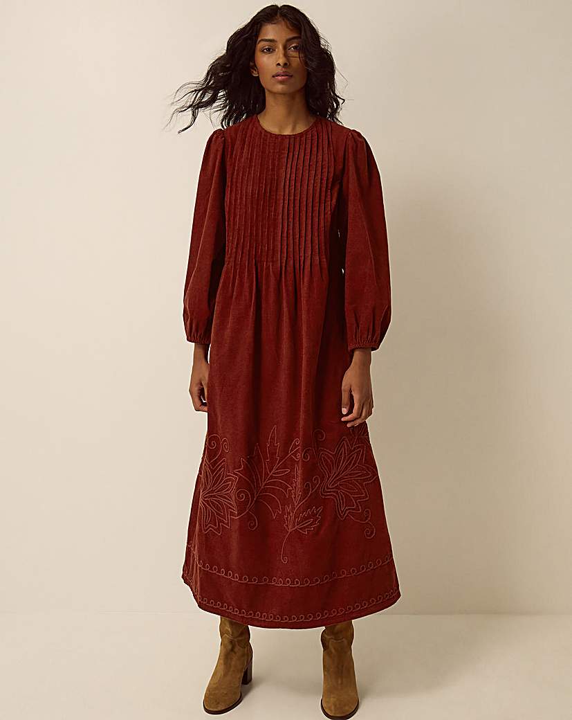 Monsoon Joyce Corduroy Midi Dress