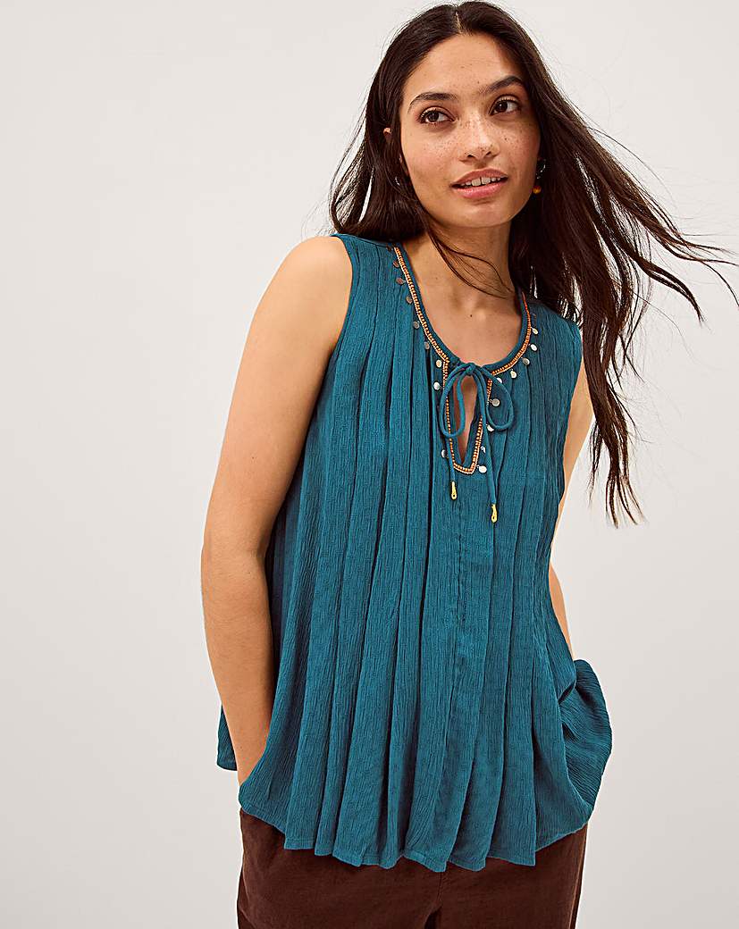 Monsoon Sophia Embellished Tank Top