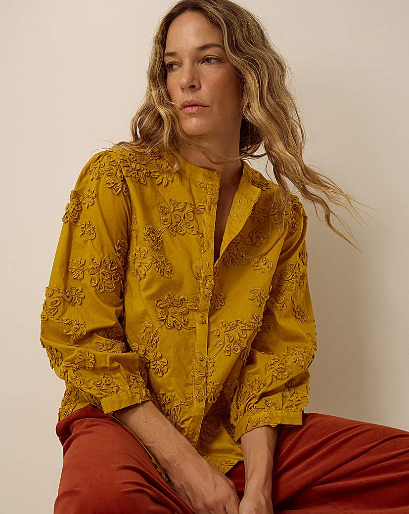 Monsoon Blair Floral Applique Blouse