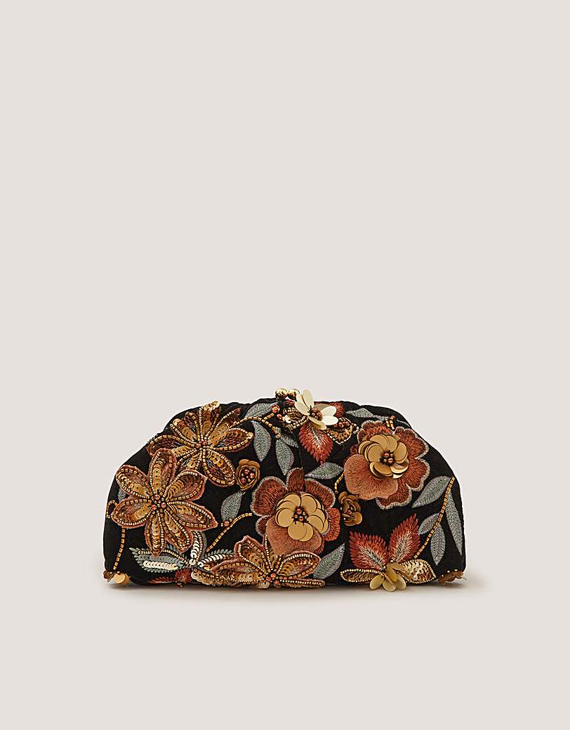 Monsoon Ren Floral Clutch Bag