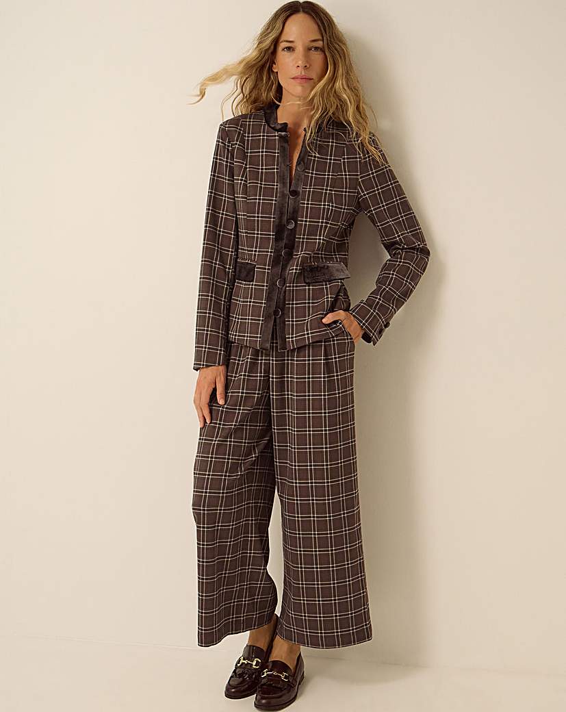 Monsoon Gracie Check Print Jacket