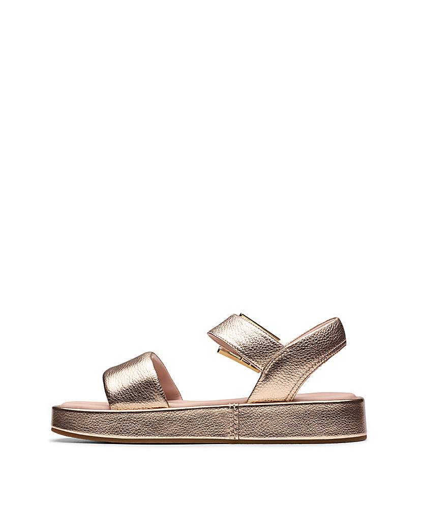 Clarks Alda Strap Leather Sandal D Fit