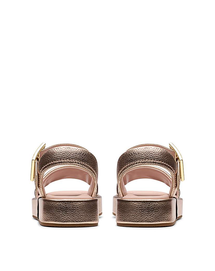 Clarks Alda Strap Leather Sandal D Fit