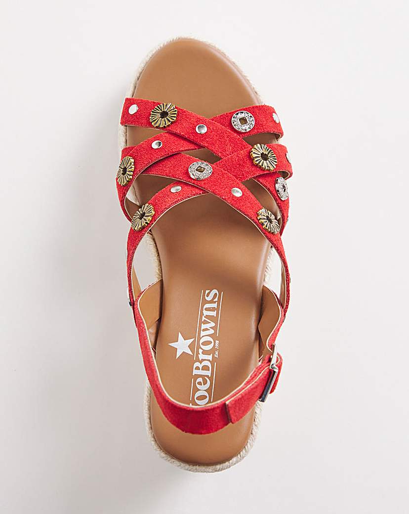 Joe Browns Wedge Sandals EEE Fit