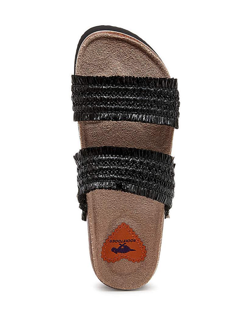 Rocket Dog Aruba Raffia Slider Sandals