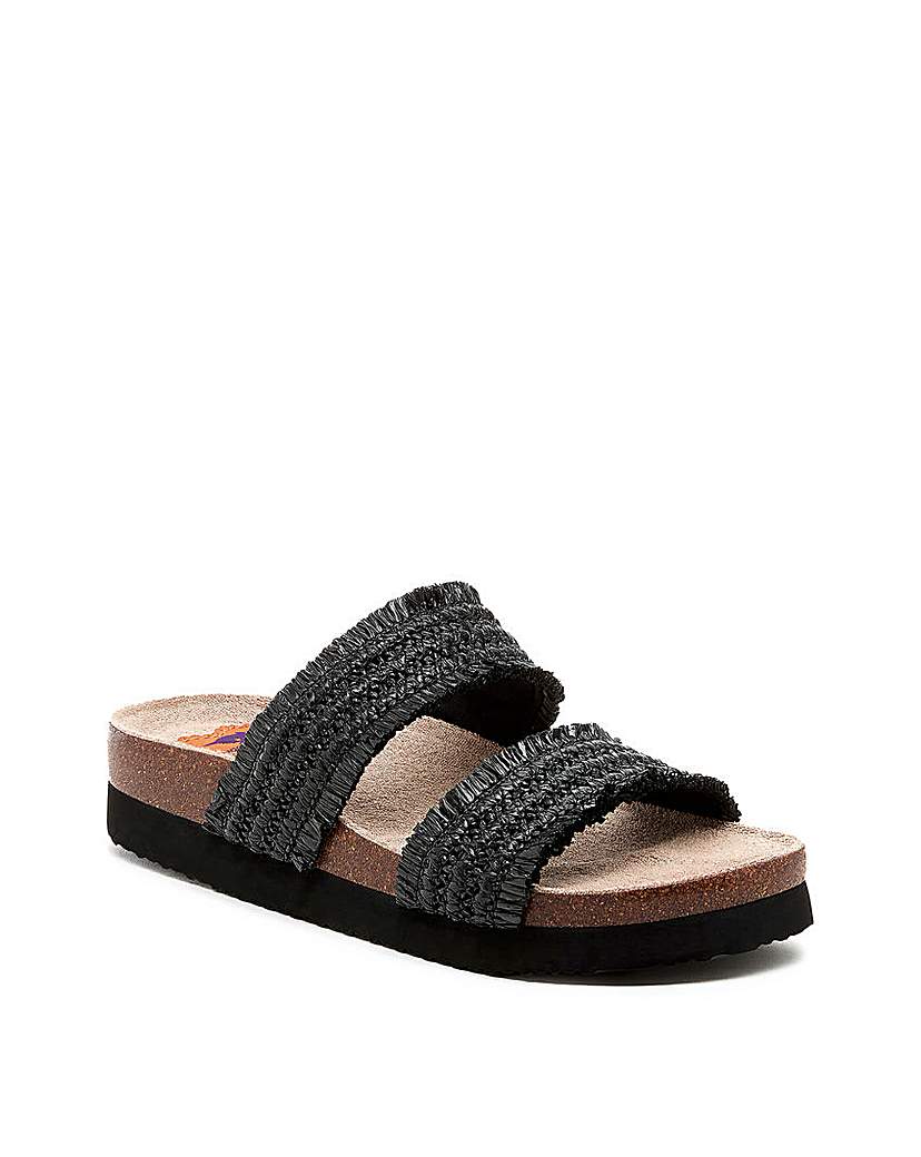 Rocket Dog Aruba Raffia Slider Sandals