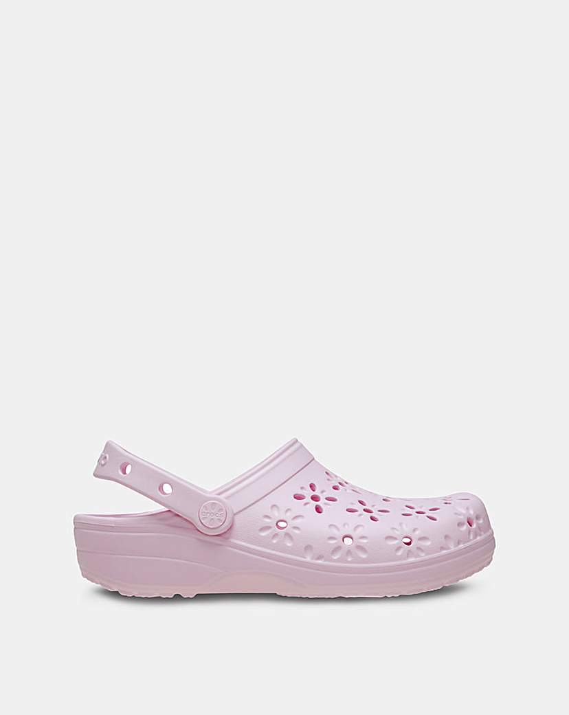 New In - Crocs Floral Cut Out Clogs