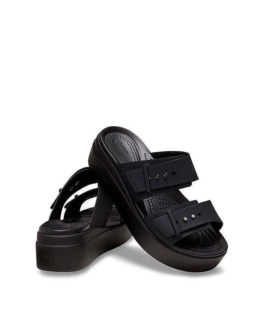 Crocs Brooklyn Low Wedge Slider Sandals