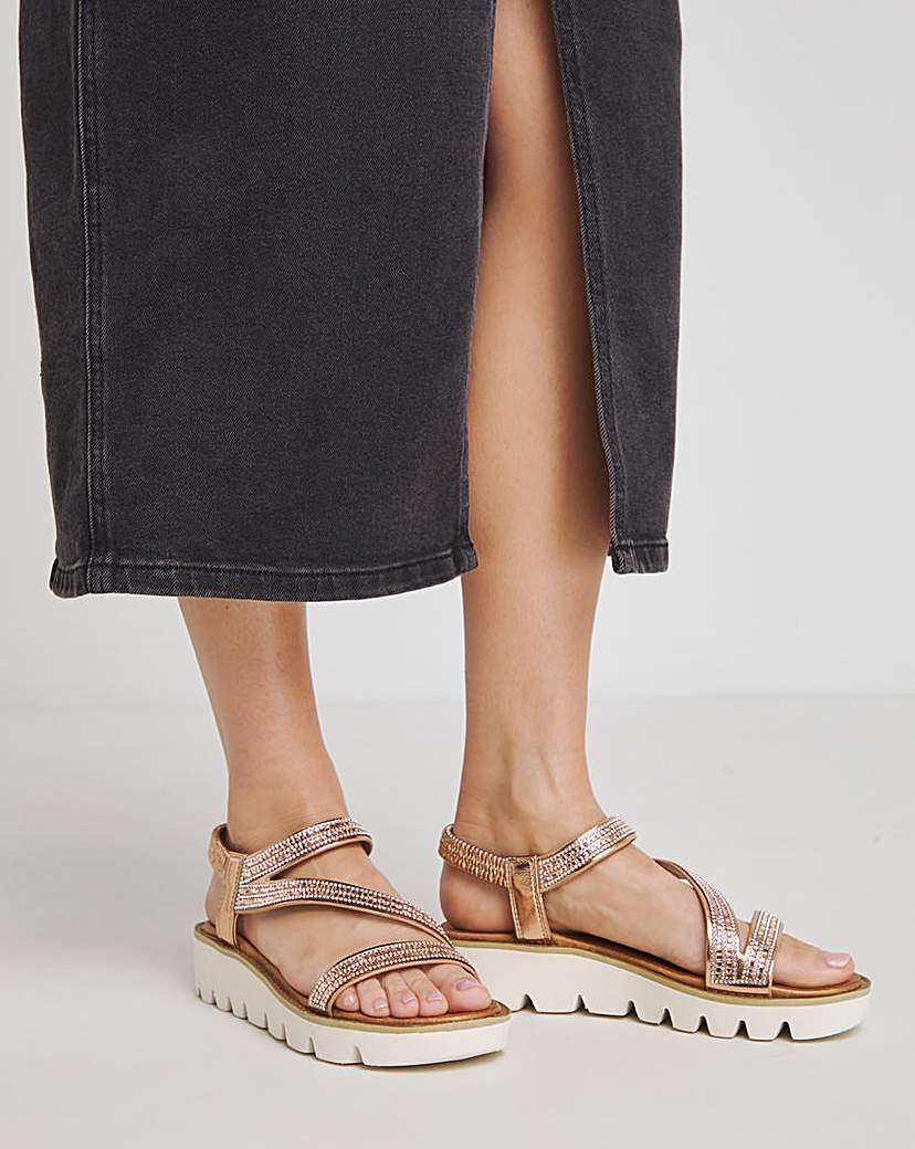 Heavenly Feet Fresco Sandals Ex Wide Fit