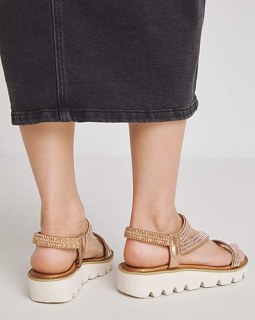 Heavenly Feet Fresco Sandals Ex Wide Fit