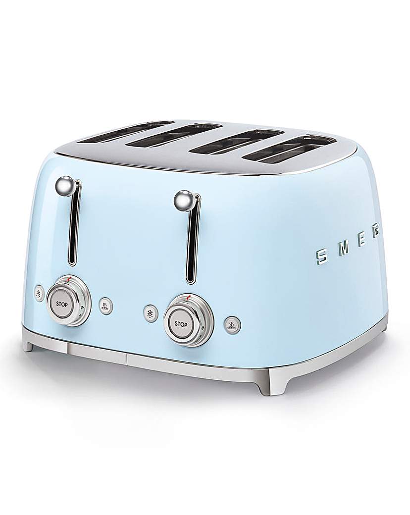 Image of Smeg TSF03 4 Slice Blue Toaster