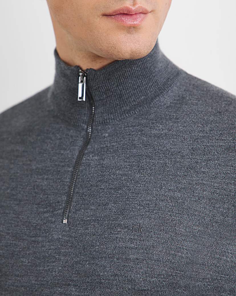 Calvin Klein Merino 1/4 Zip Jumper