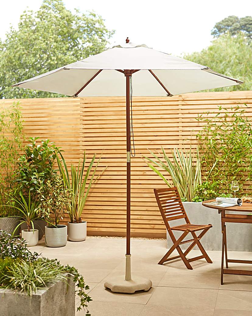 Charles Bentley Wooden Parasol - 2.4m