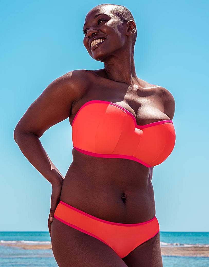Curvy Kate Minimalist Bikini Brief Coral