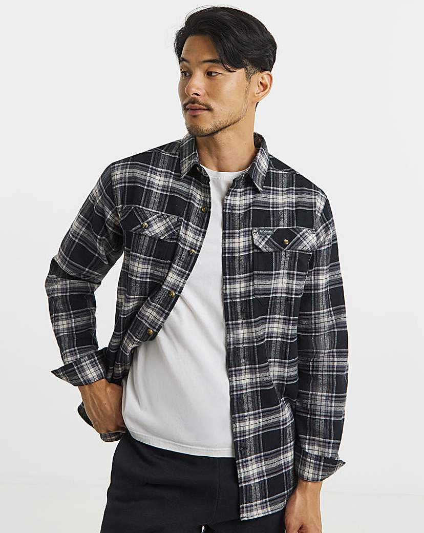 Columbia Flare Gun Stretch Flannel Shirt Black …