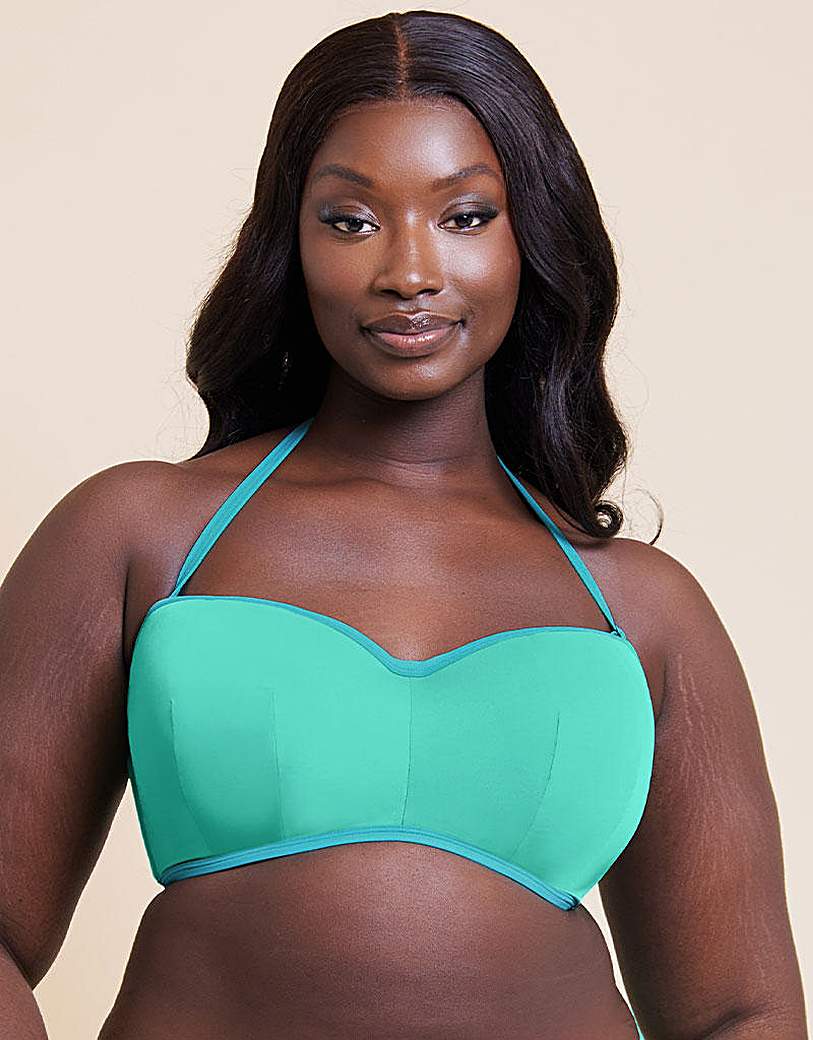 Curvy Kate Women's Bikini Top Aqua Size 40FF