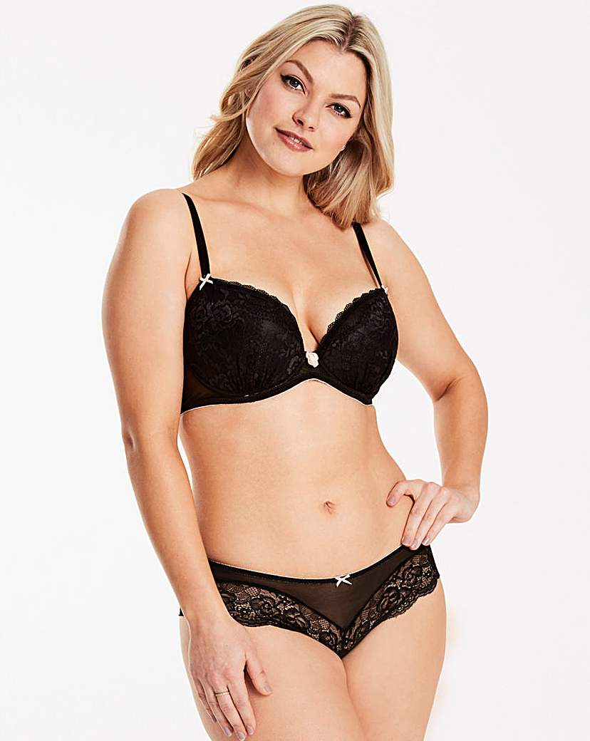 Image of Ann Summers Sexy Lace Black Plunge Bra
