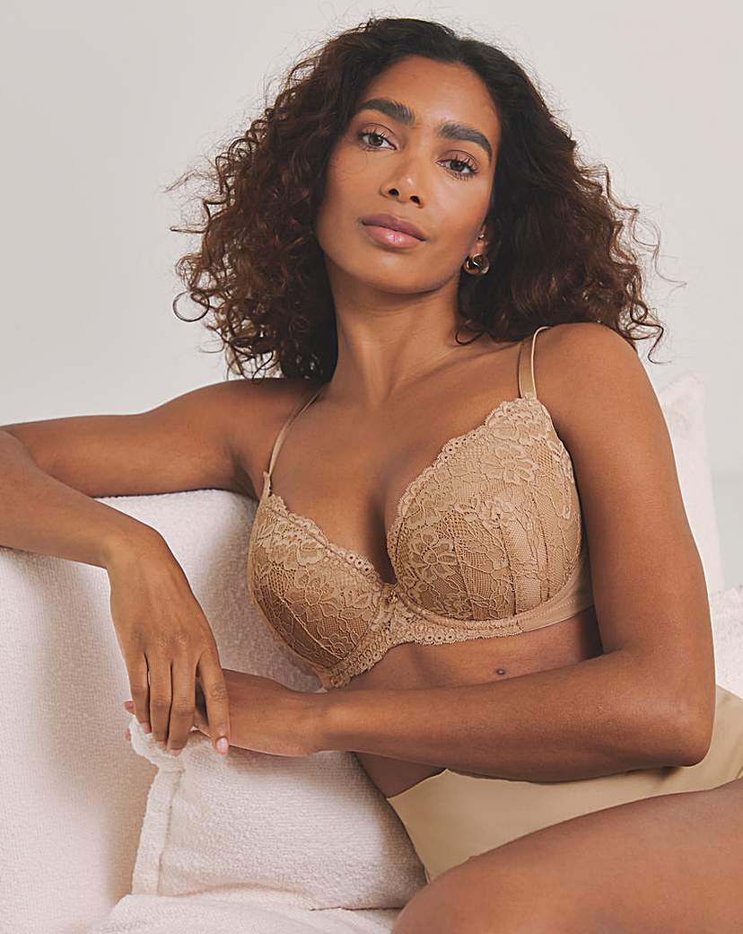 Ann Summers Nude One Sexy Lace Plunge Bra Nude1 - 34E