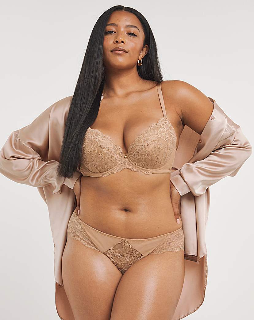 Ann Summers Plus Size Sexy Lace Brazillian In Nude one | UK Size 20 Women's