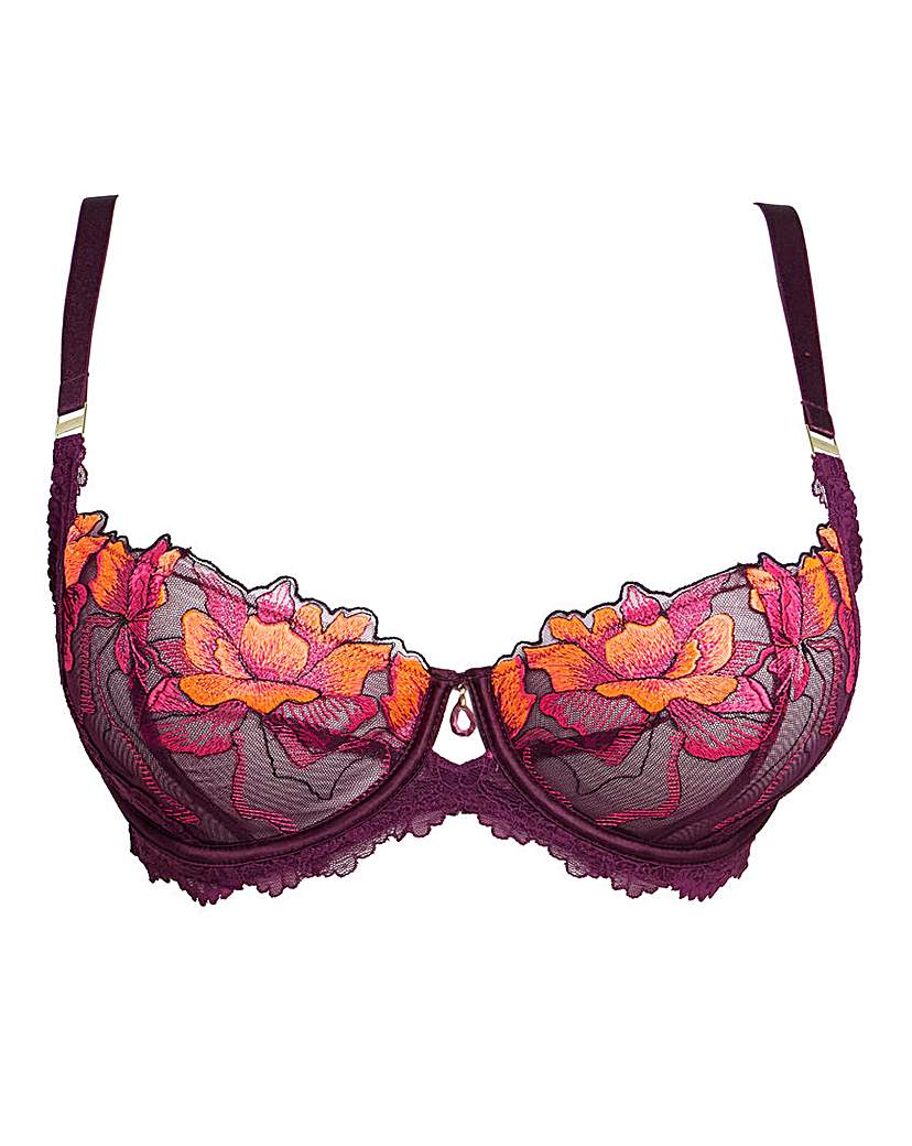 Ann Summers DD+ Luminescent DD Plus Bra In Purple multi-coloured | UK Size 32DD Women's