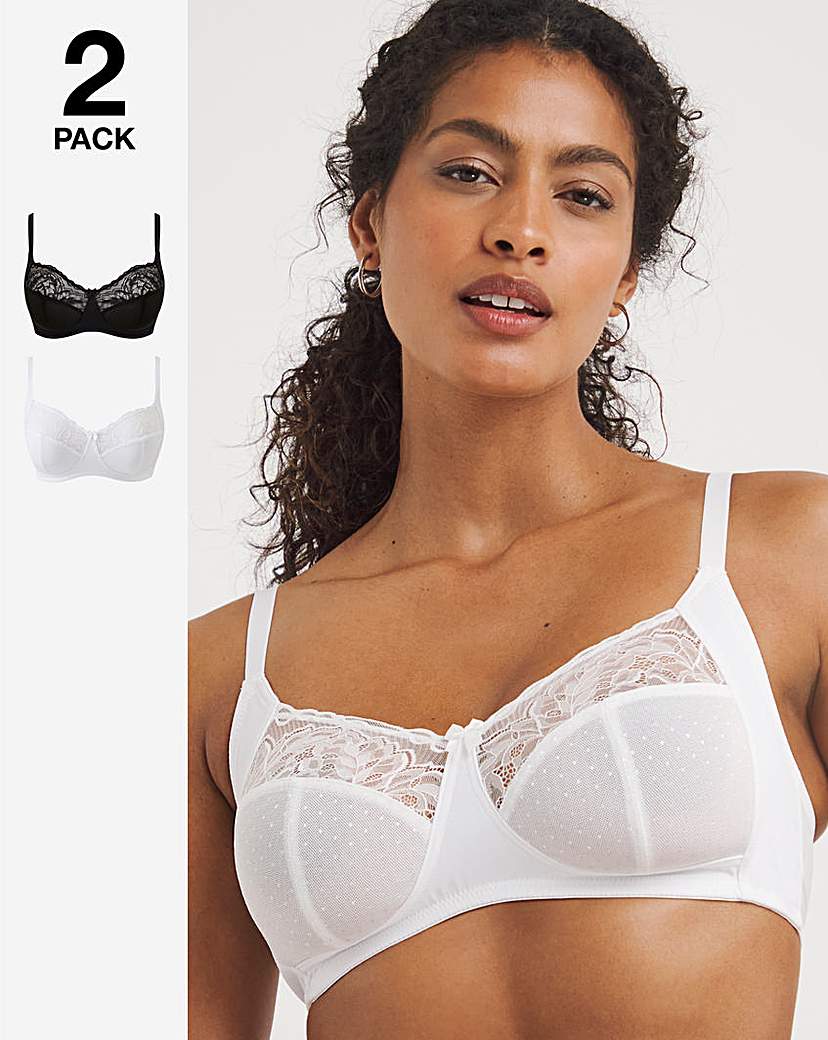 2 Pack Eva Non Wired Bras