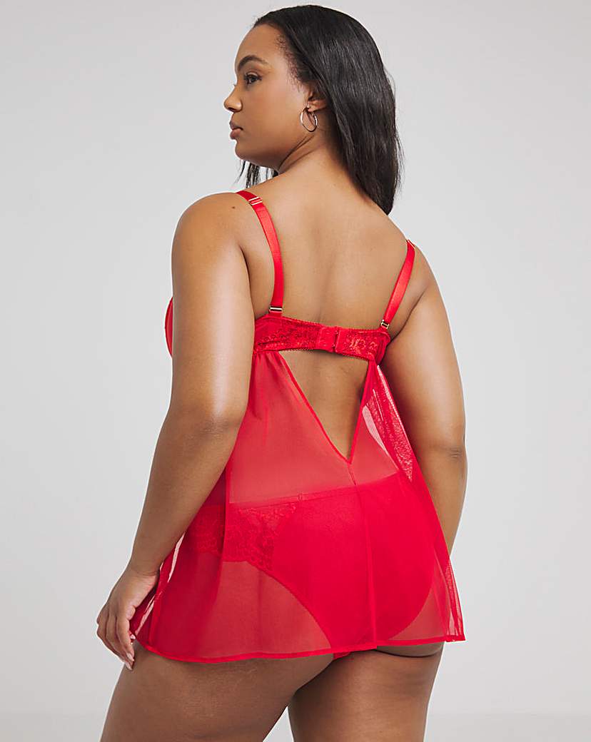 Ann Summers Honoured Babydoll Red