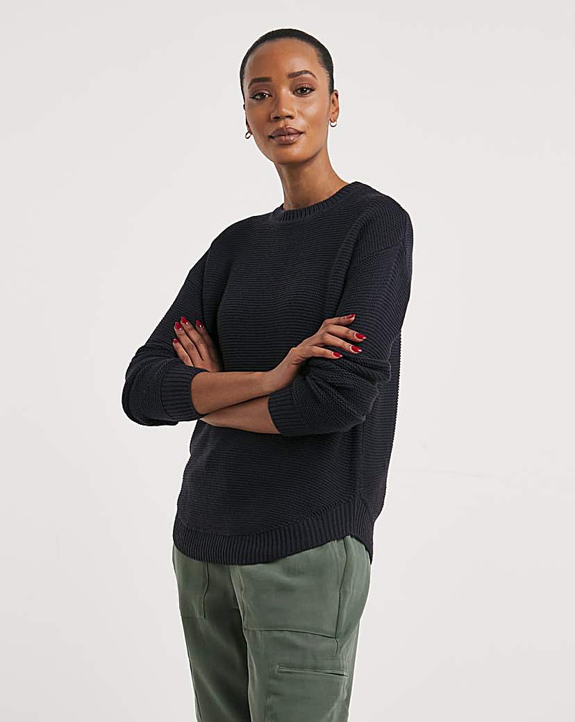 Curved Hem Jumper