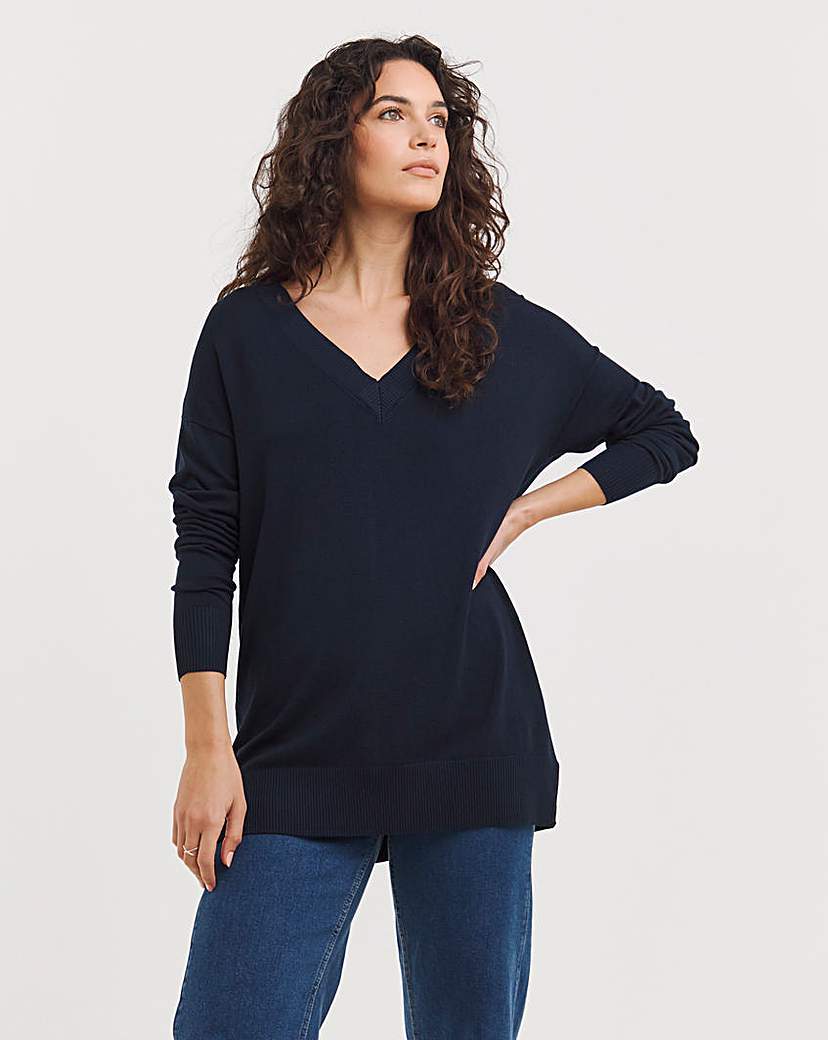 Slouchy V Neck Tunic