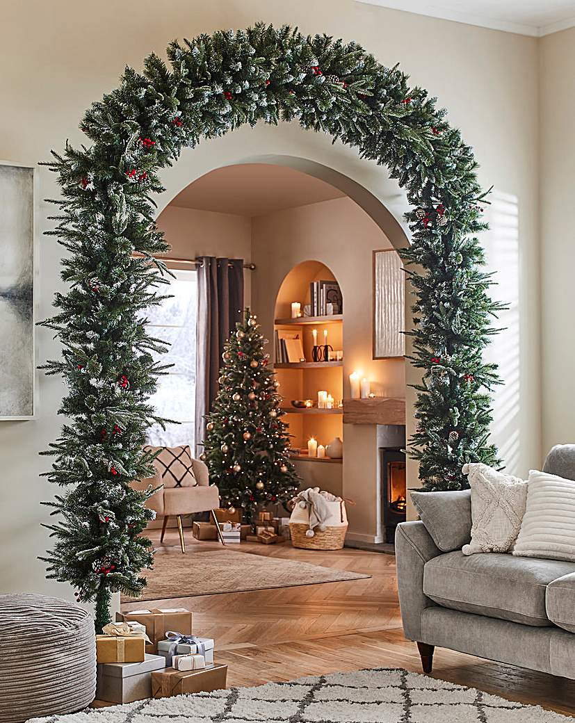 Salzburg Christmas Tree Arch - 8ft - Green