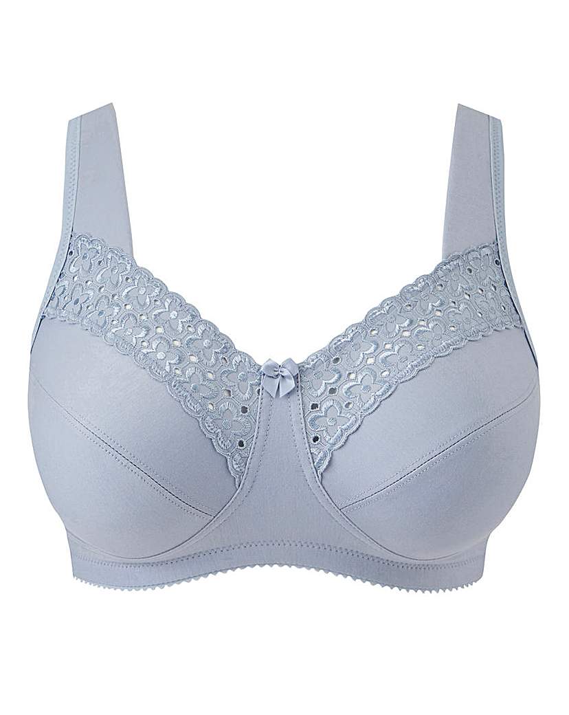 Image of Miss Mary Broderie Anglais Blue Bra