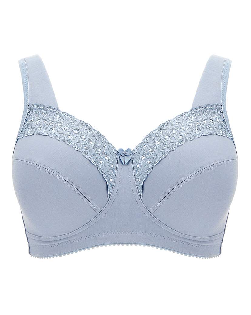 Miss Mary Broderie Anglaise Bra Blue