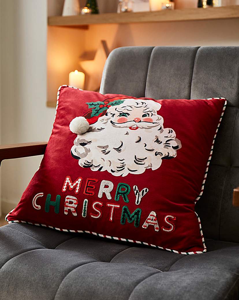 Retro Santa Cushion