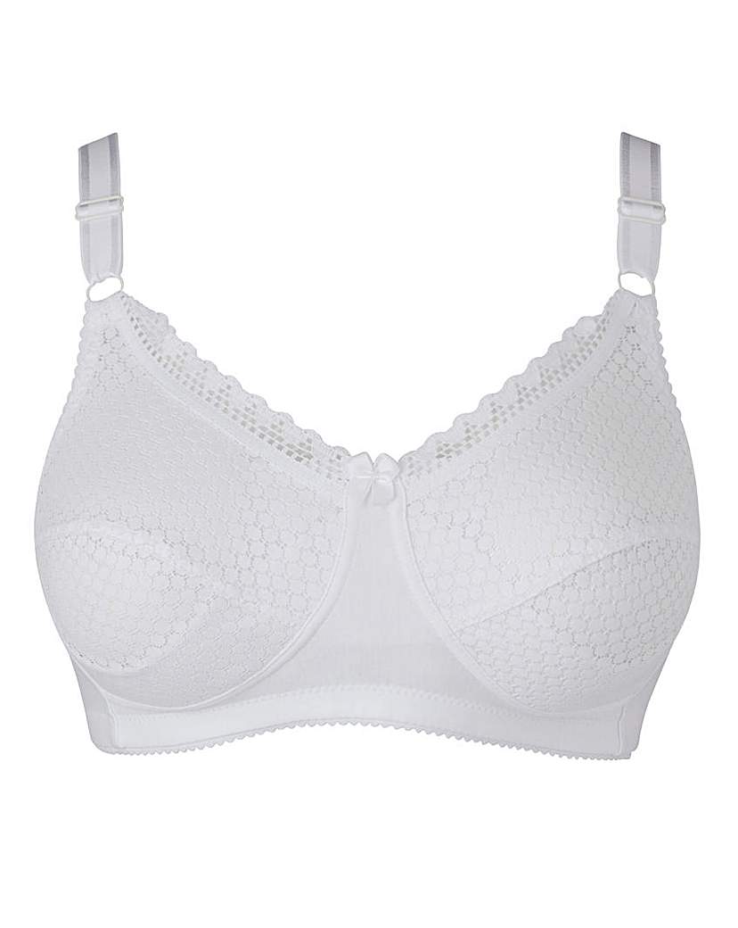 Image of Miss Mary Cotton Rich White Bra