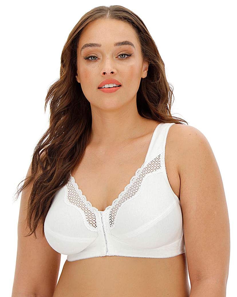 Exquisite Form Fully Front Close Wire-Free Cotton Posture Bra With