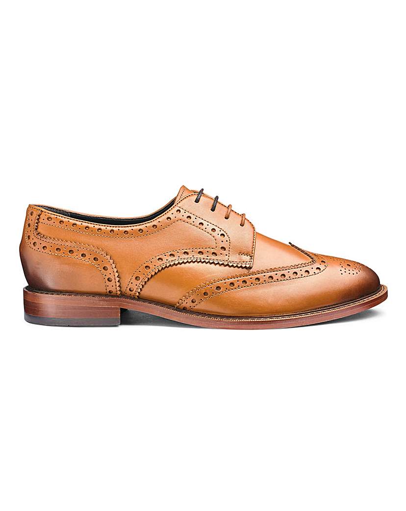 Leather Gibson Brogues Wide Fit