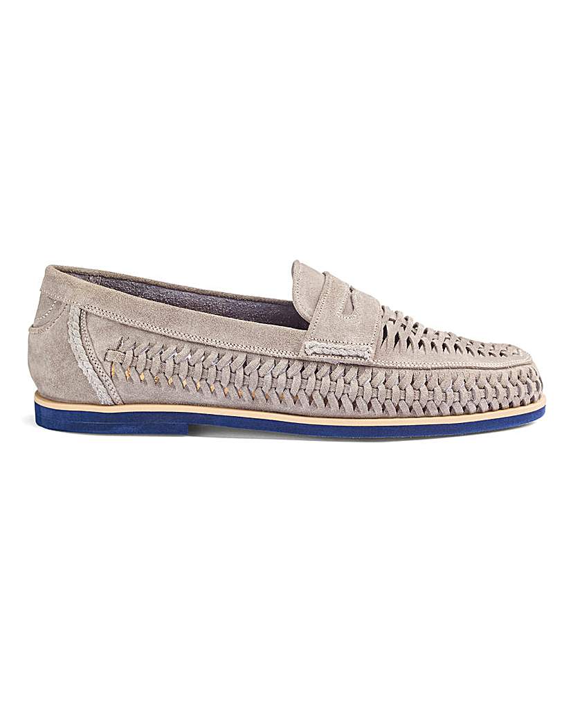 Suede Interweave Loafer Standard Fit.