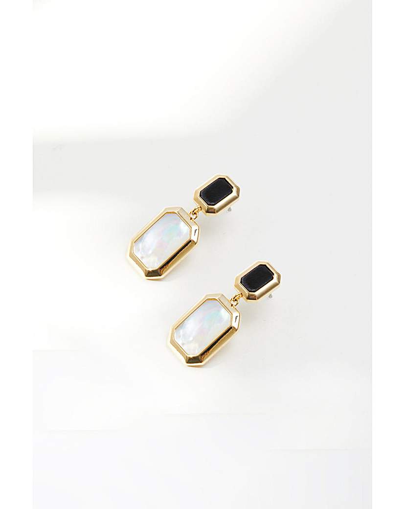 Jon Richard Monochrome Drop Earrings