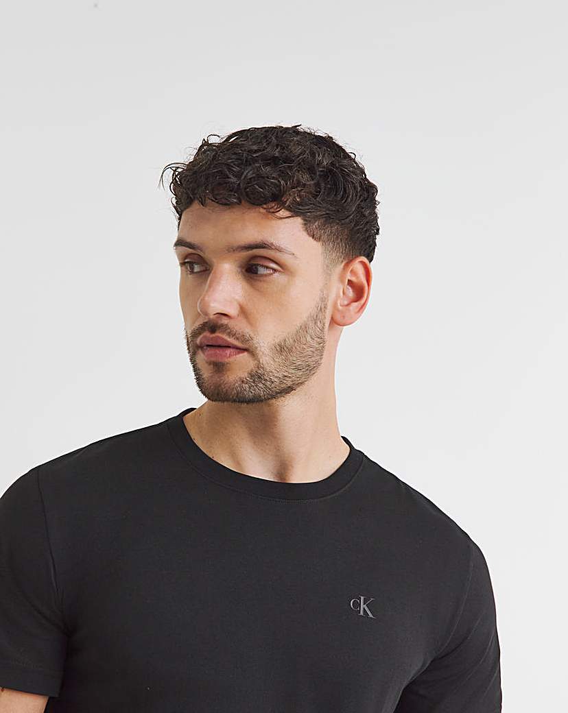 CK Jeans SS Black Textured T-Shirt