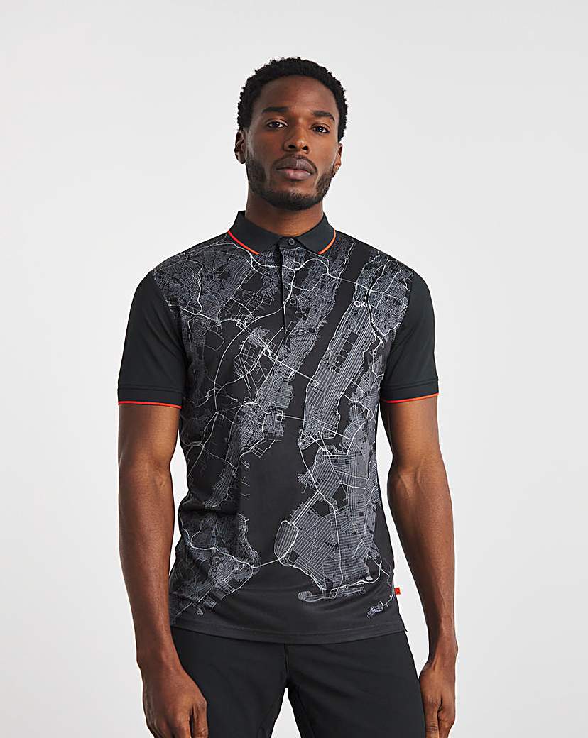 Calvin Klein Golf NYC Print Polo