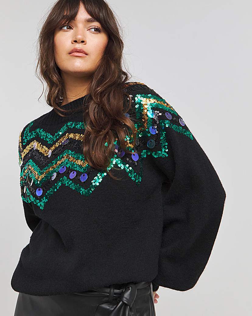 Lovedrobe Sequin Jumper