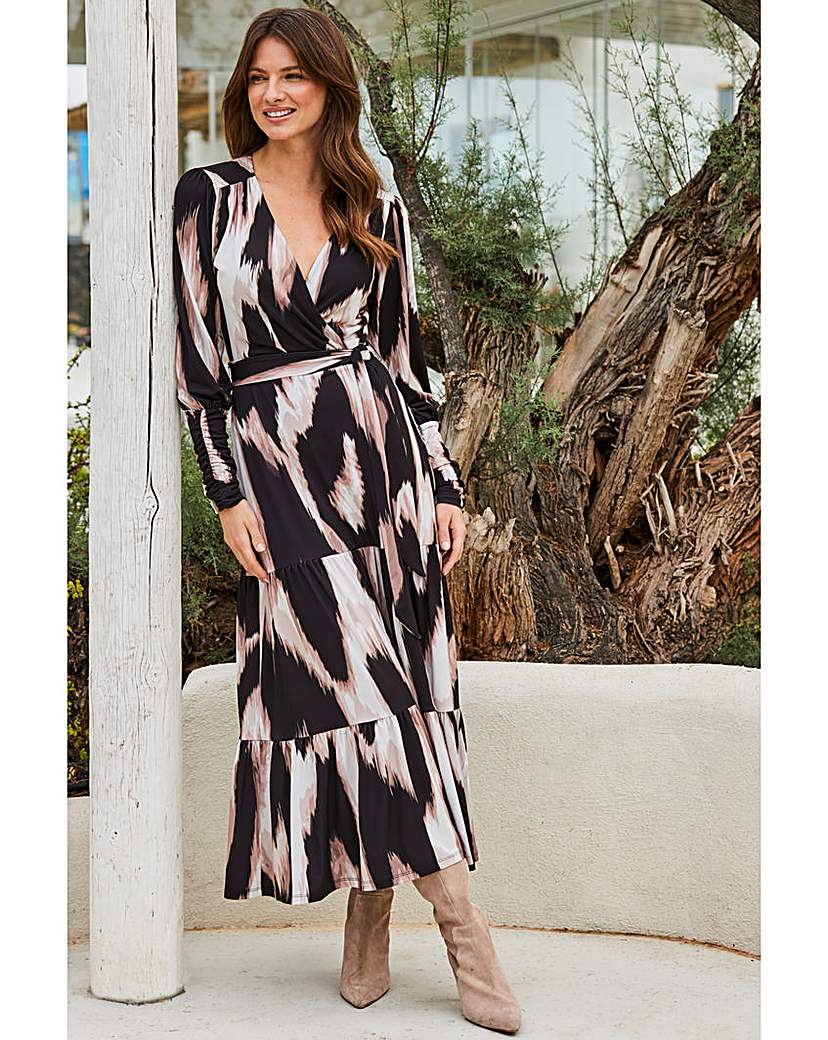 Sosandar Midi Wrap Dress