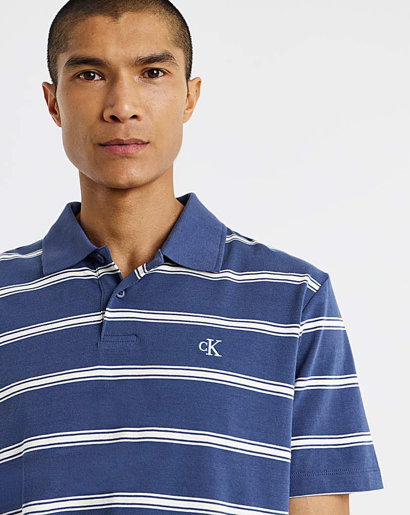 Calvin Klein Jeans Stripe Jersey Polo