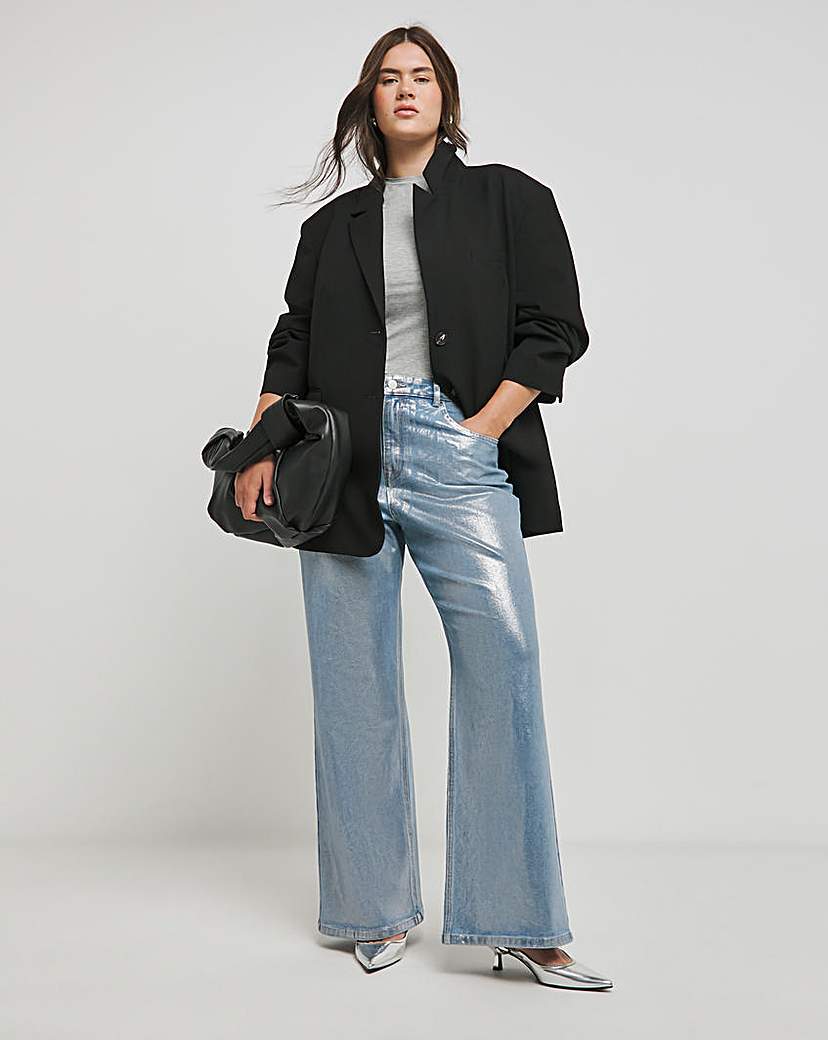 TALA Black Oversized Boxy Blazer